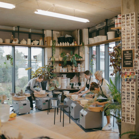 private group wheel throwing class london
